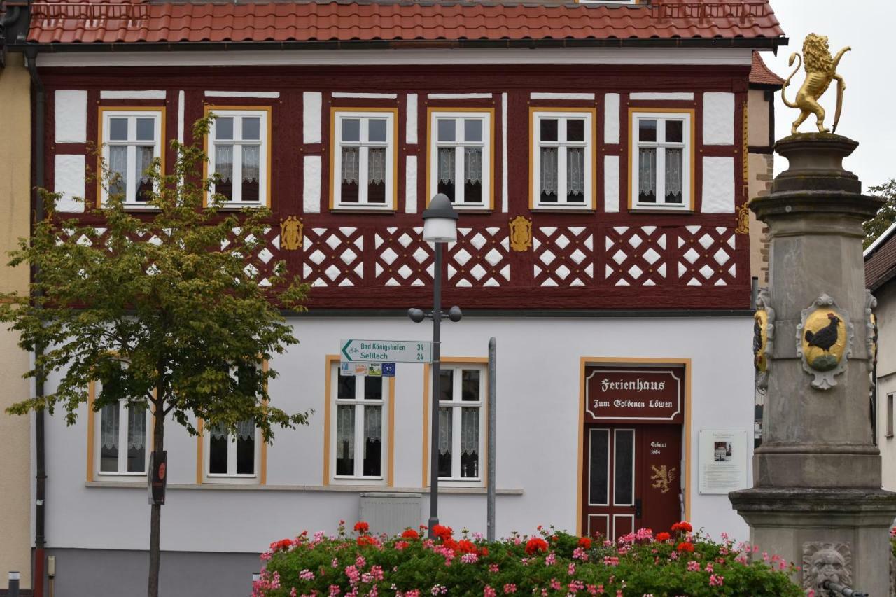 Apartment Therme Natur - Ferienhaus "Zum Goldenen Loewen" Bad Rodach Dış mekan fotoğraf
